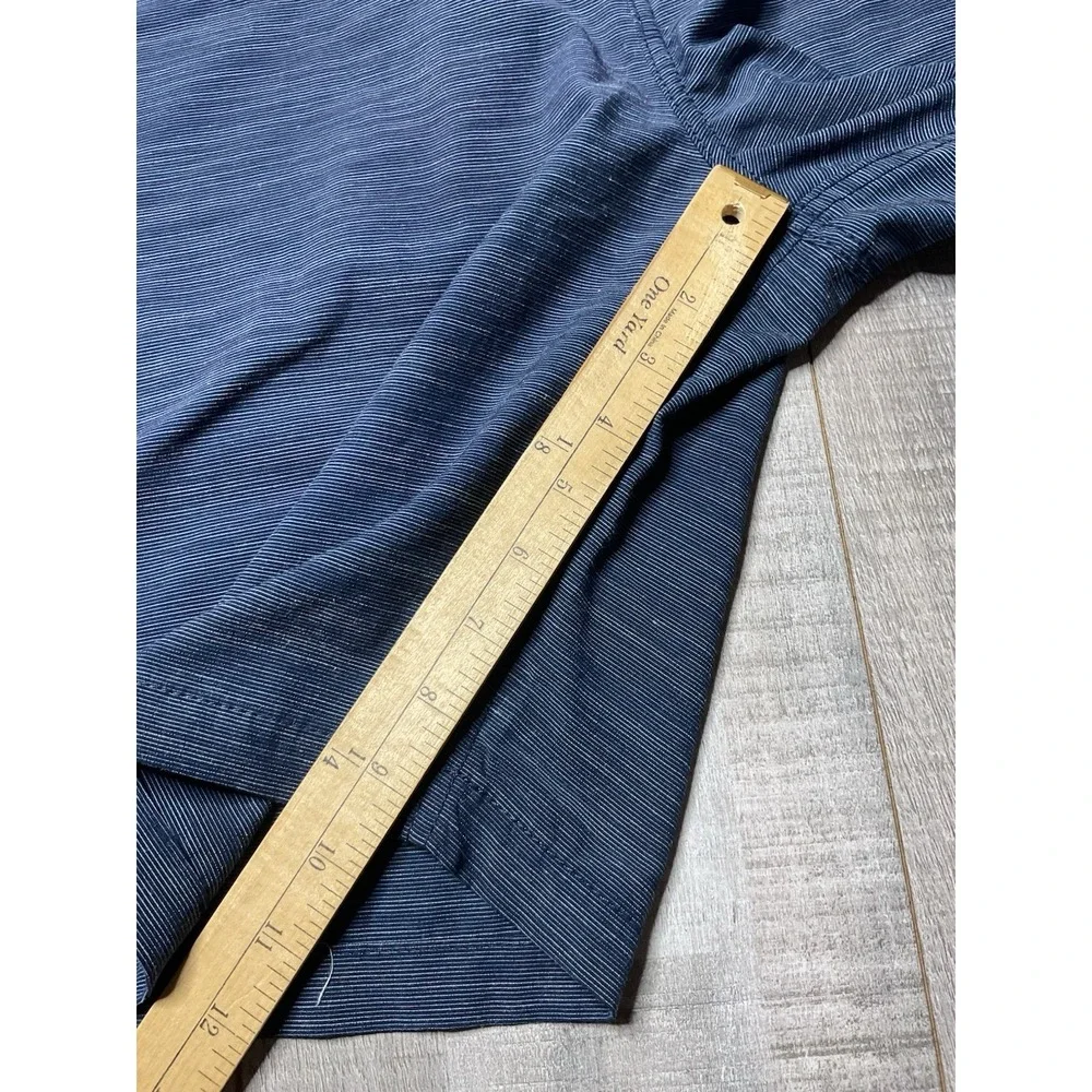 Atlantis Performance Weather Gear Hybrid Stretch Navy Blue Stripe Shorts Size 38